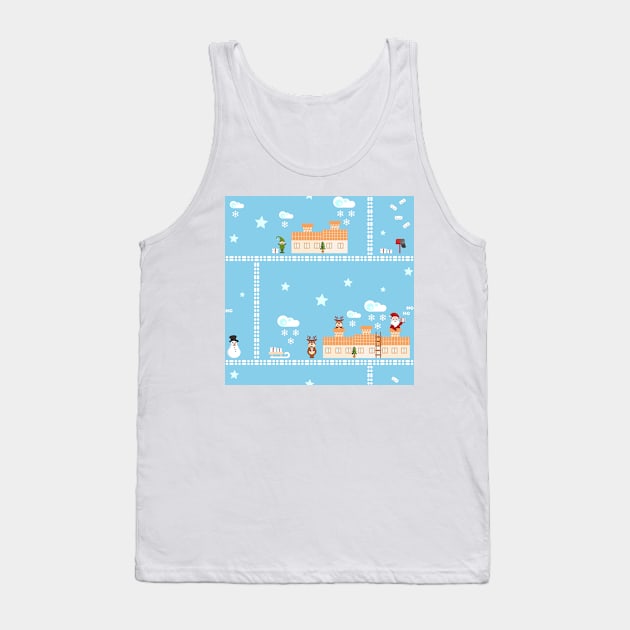 Map of Christmas presents delivering Tank Top by SooperYela